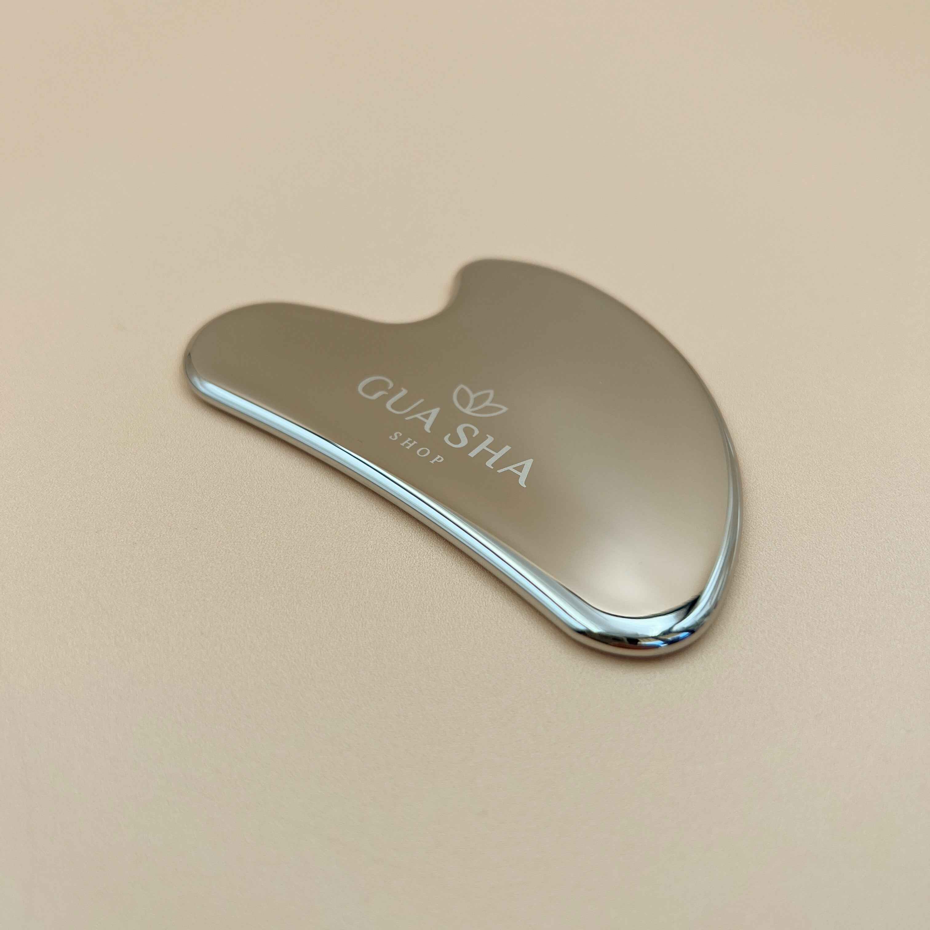 Stainless Steel Heart Gua Sha