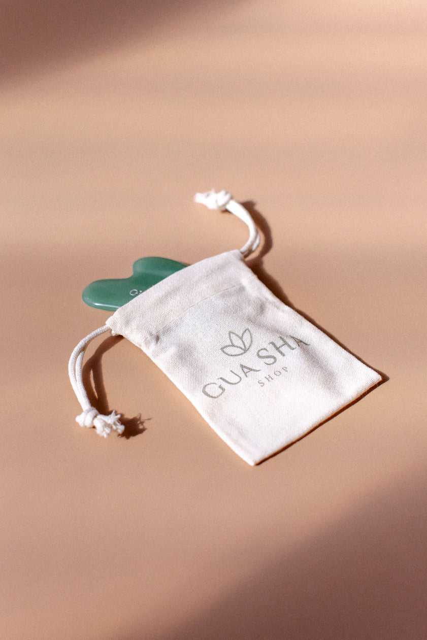 Aventurine Jade Heart Gua Sha