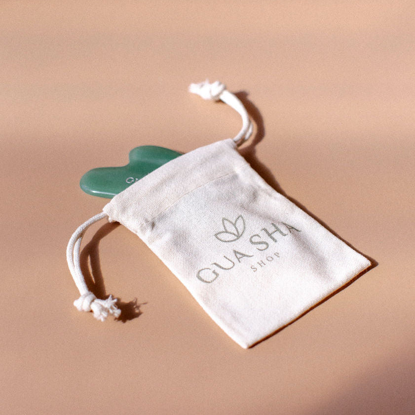 Aventurine Jade Heart Gua Sha