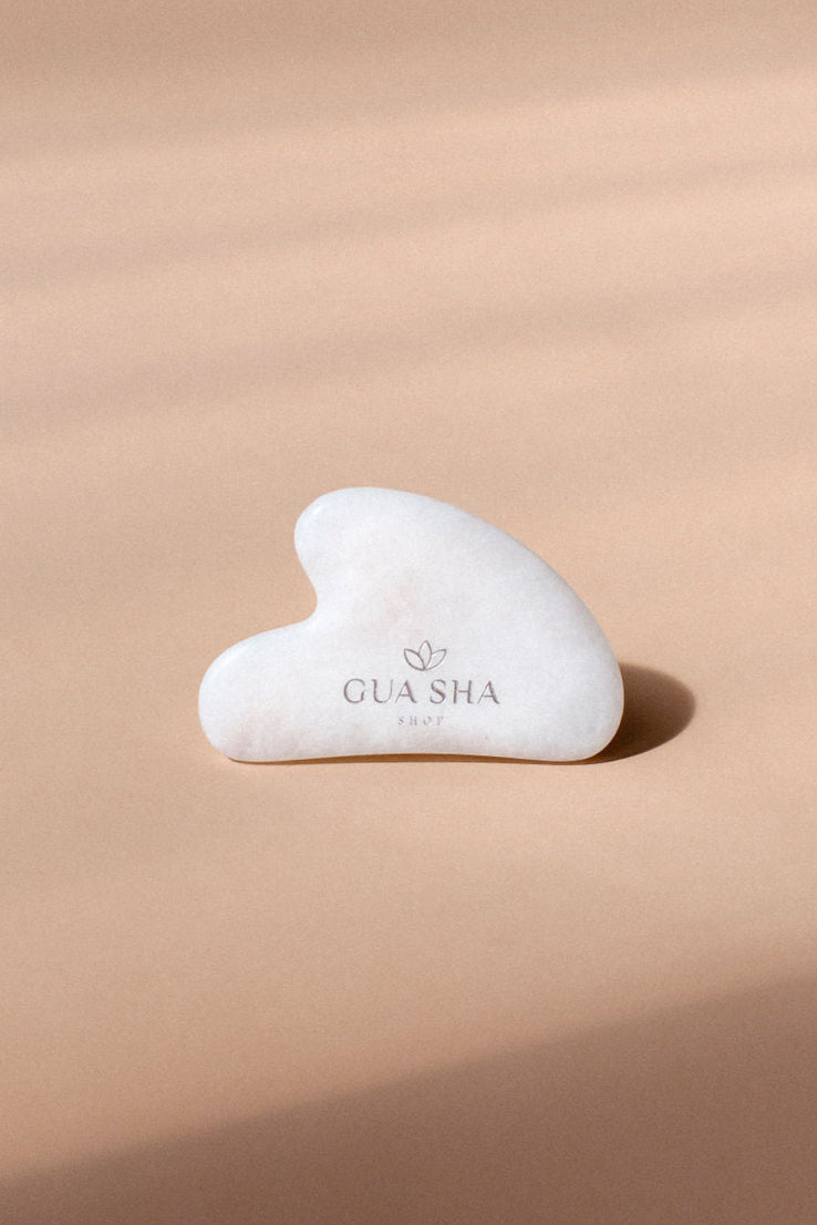 White Jade Heart Gua Sha