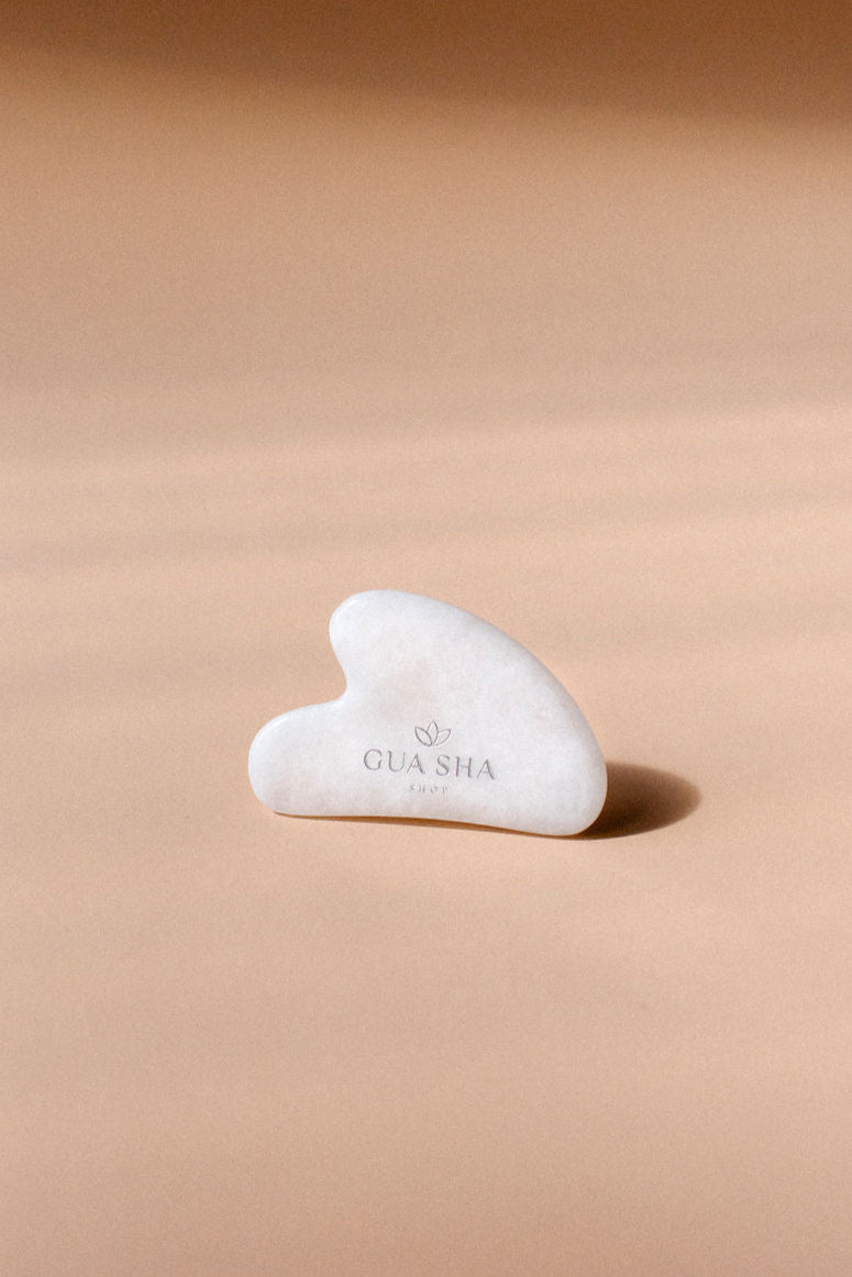 White Jade Heart Gua Sha